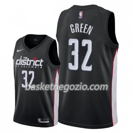 Canotte Uomo Washington Wizards Jeff Green 32 2018-19 Nike City Edition Nero Swingman